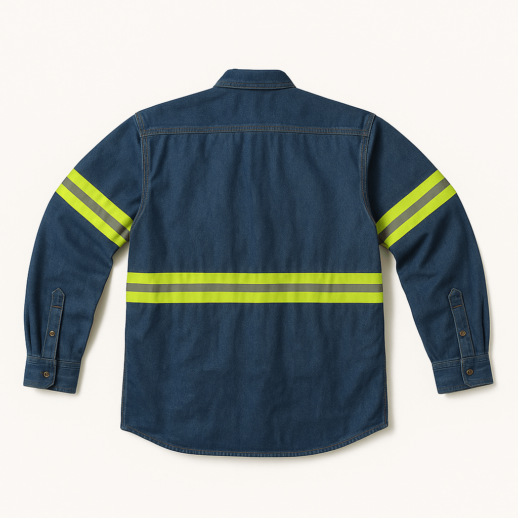 Uniformes de mezclilla con reflejante