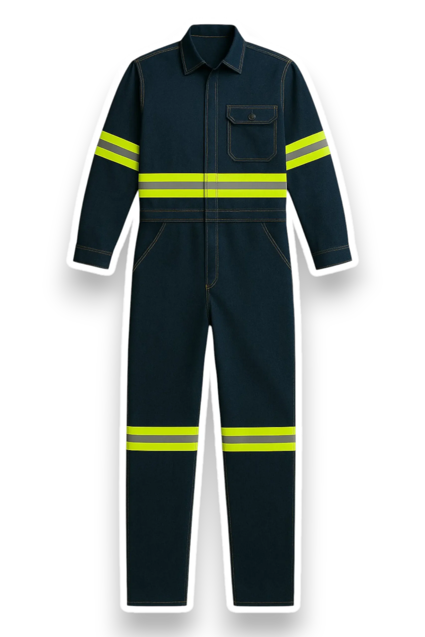 Overol de gabardina con reflejante