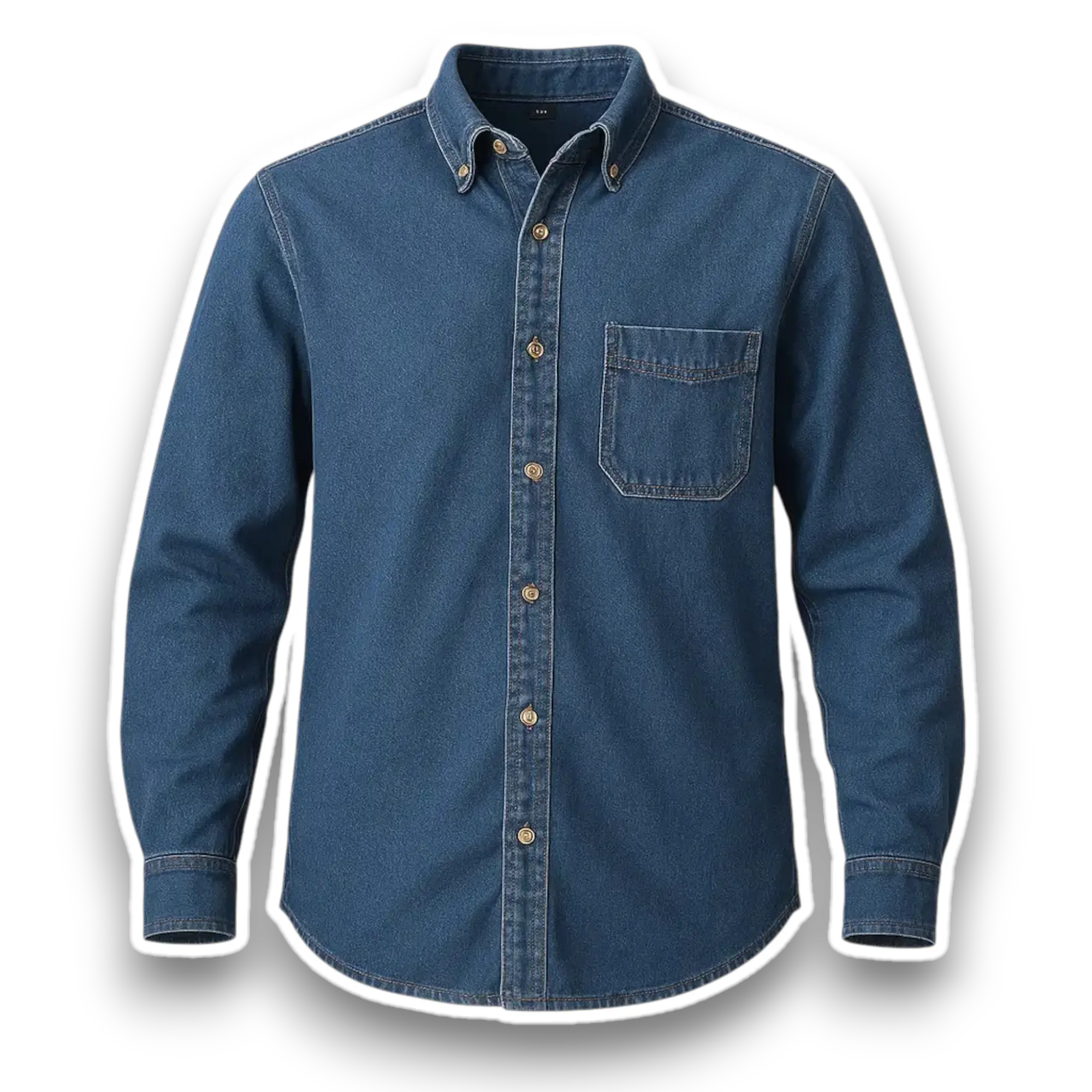 Camisa de mezclilla industrial