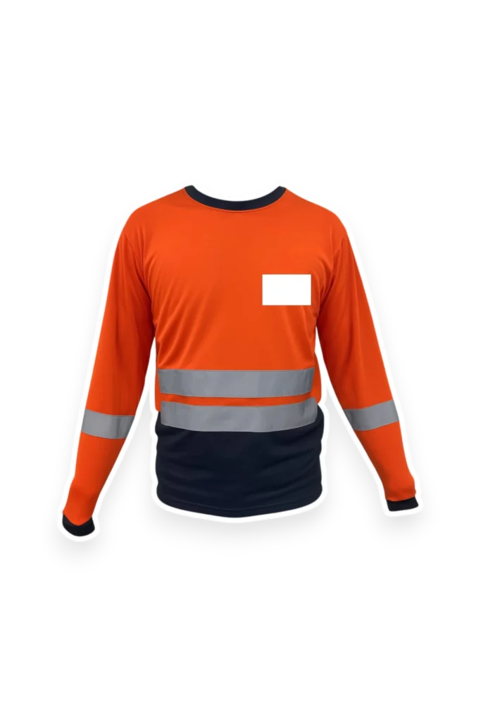 Playera industrial con reflejante